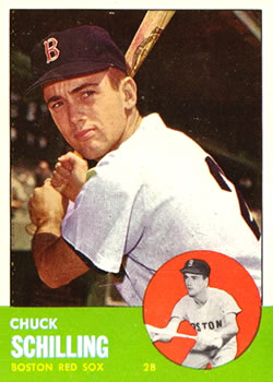 1963 Topps Baseball Cards      052      Chuck Schilling